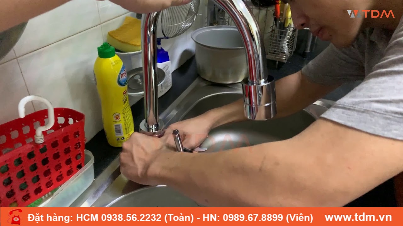 TDM.VN | Hướng dẫn lắp đặt vòi rửa chén Caesar K325C... - youtube