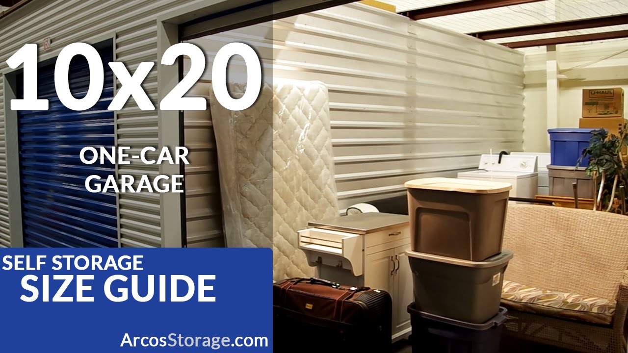 10x20 Size Guide Self Storage YouTube