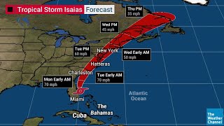 The Weather Channel Continuing Coverage On Tropical Storm Isaias (11:30AM-5:00PM) (8/2/20)