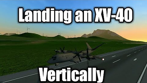 How to SUCCESSFULLY land an XV-40 vertically | Turboprop