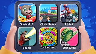 Tom Jetski 2, Vihicle Masters, Flipbike io, Paris Rex, Zumble Classic, Brick Builder Gameplay 790447 screenshot 4