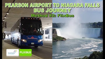 Toronto Pearson International Airport to Niagara Falls Full Coach Bus Journey (Method #2)