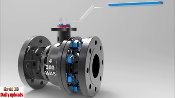BALL VALVE 4" 300 Full Bore || Download free 3D cad models #5048