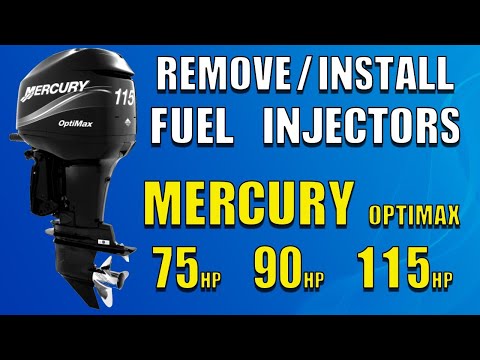 How to Remove/Install Fuel Injectors Mercury 75 90 115 HP OptiMax (2004-2006)