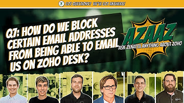 How to block certain email addresses from being able to email on Zoho Desk Q7 - AZAAZ Vol2 Issue3