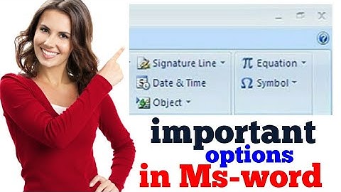 how to work signature line,Date & Time,Object,Equation,Symbol.