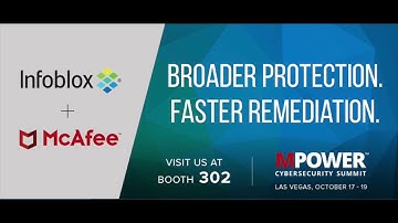 Infoblox at McAfee MPower17 Day2 Morning Report