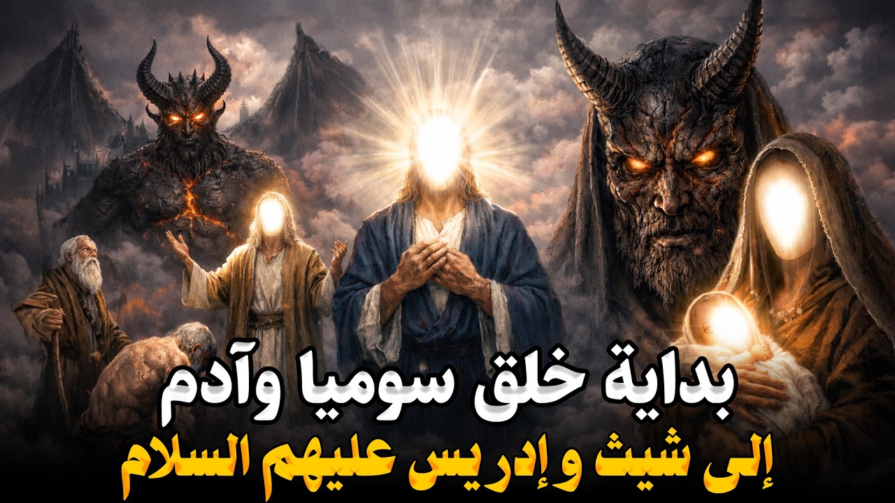 قصص القرآن.. من بداية خلق سوميا أبو ابليس وسيدنا آدم إلى النبي شيث وإدريس عليهم السلام