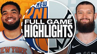 KNICKS at SPURS | FULL GAME HIGHLIGHTS | March 19, 2025 Profile