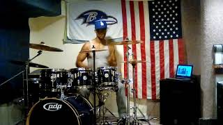 African Bambaataa & Soulsonic Force " planet rock " drum cover James Alderman