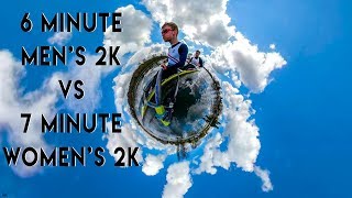 6 MINUTE MEN'S 2K VS 7 MINUTE WOMENS 2K | ARE THEY THE SAME??