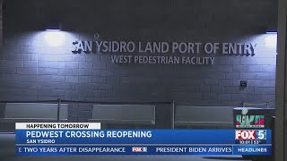PedWest Crossing Reopening