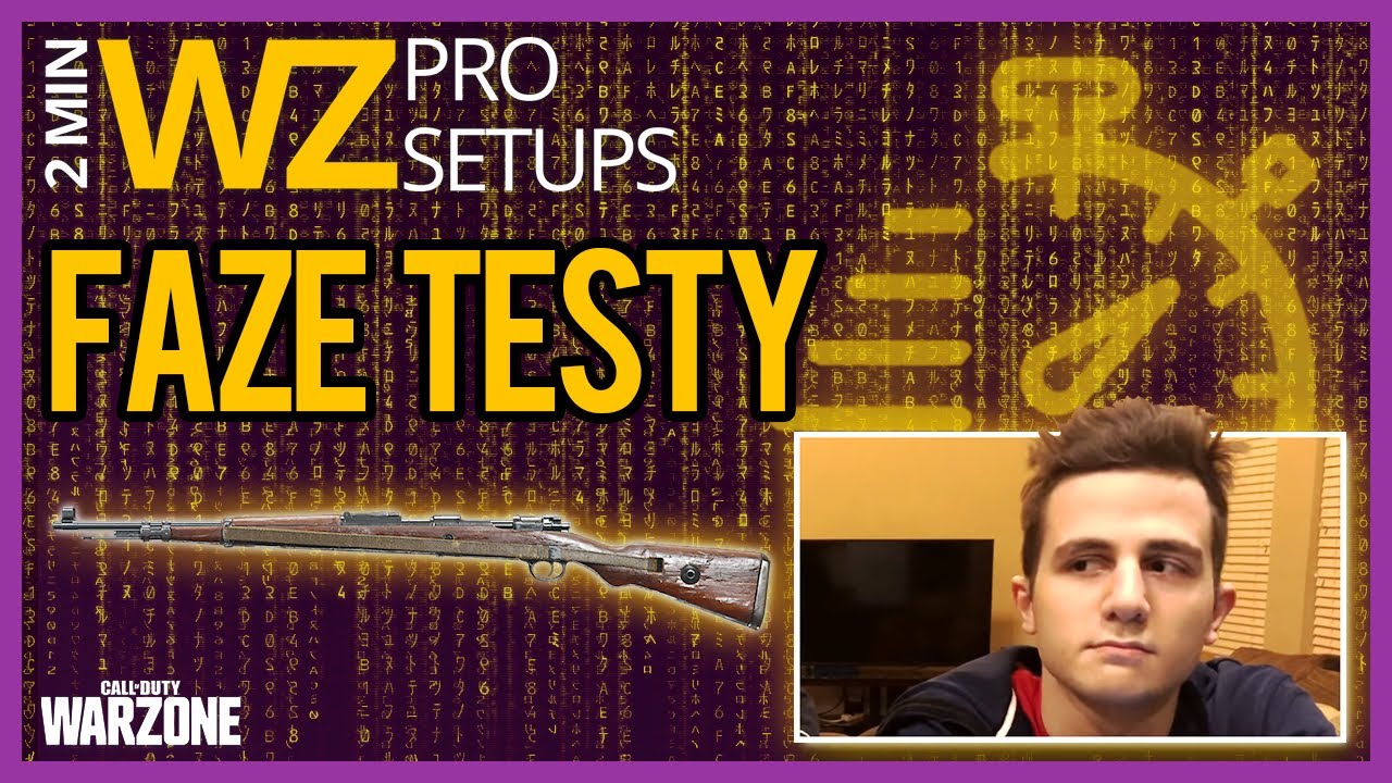 Faze Testy Kar98k and AS VAL class 2 Min Warzone Pro Setup YouTube