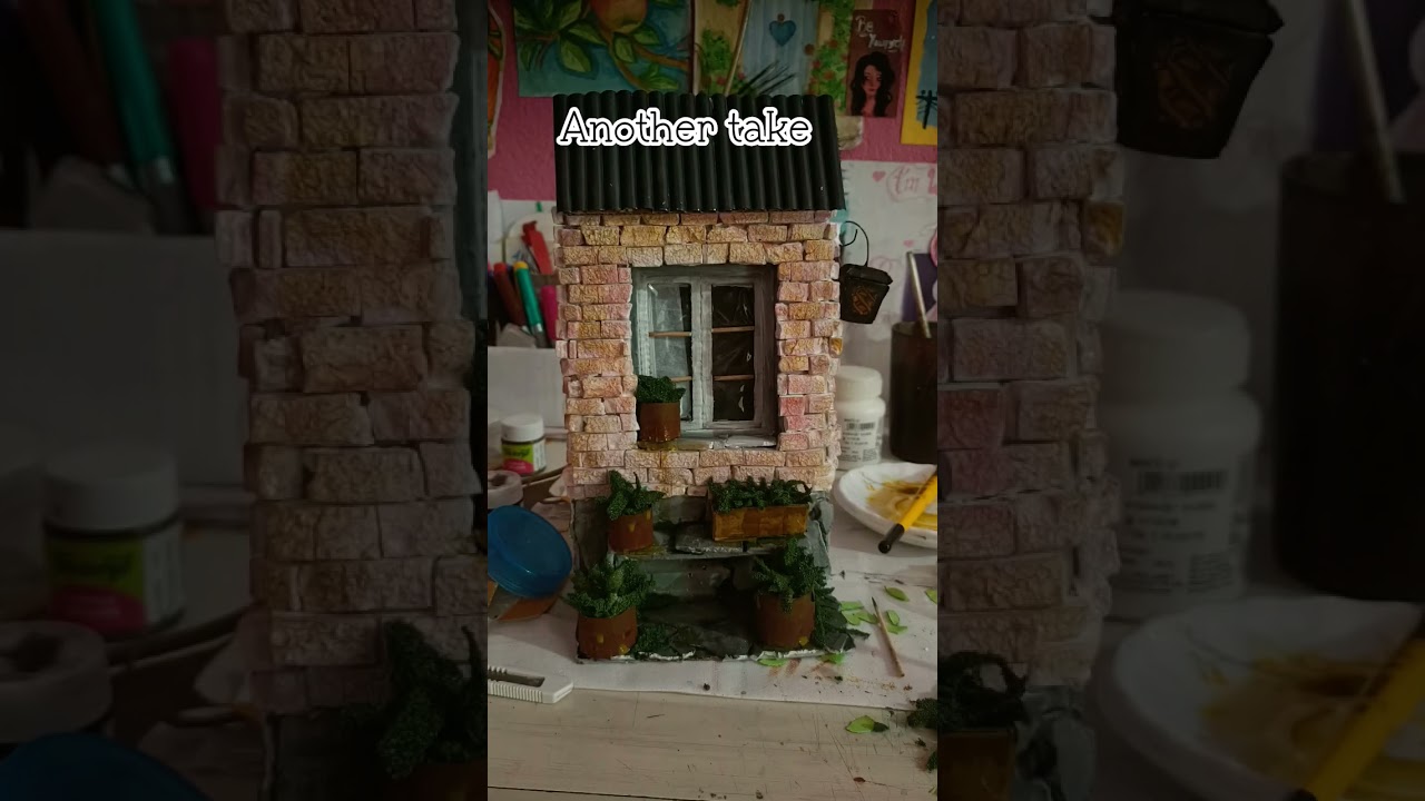 miniature window with brick wall 🤯