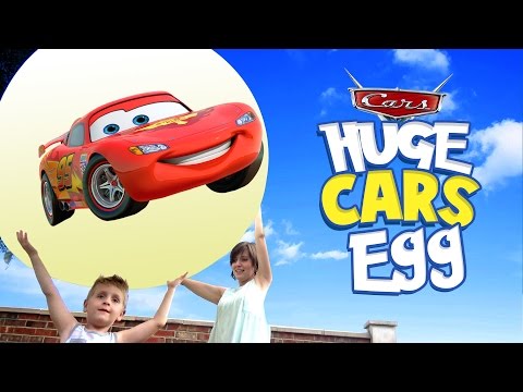 Huge Disney Cars Toys Surprise Egg Balloon POP | K-City Family