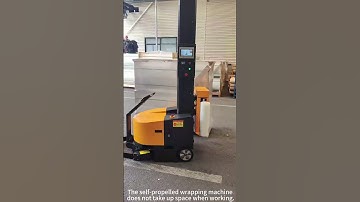 automatic robot mobile stretch pallet wrapping machine——jiningkeepway