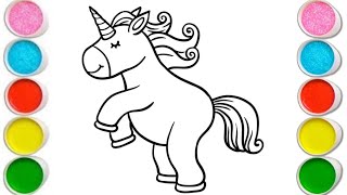 How to draw cute unicorn step by step, new unicorn drawing easy, unicorn drawing video,