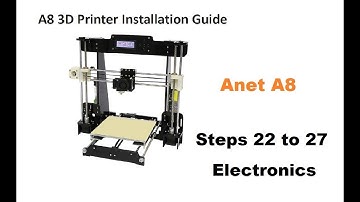 Anet A8 - Assembly manual from step 22 to 27 - Electronics