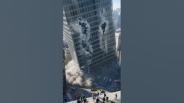Seconds Before Collapse: Skyscraper Disaster Caught on Camera! #shorts