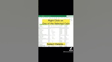 How to delete blank rows in excel #excel #excelmania #exceltips #exceltutorial