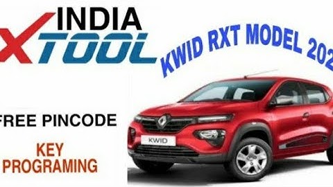 Kwid RXT Model 2018 key programing xpad2