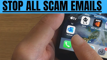 How To STOP ALL SCAM EMAILS On Your Phone - OUTLOOK & HOTMAIL or MSN