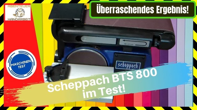 Neuware, Sofortkauf Test & Review Scheppach 800 BTS Tellerschleifer - und Band- YouTube