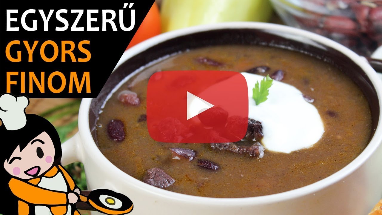 Egyszeru Babgulyas Recept Videoval Babgulyas Keszitese