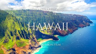 1 hour - Hawaii Relaxing Music - Piano music Scenic Relaxation 4K Film