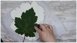 Pasta de modelar, Hoja de árbol mira que puedes hacer