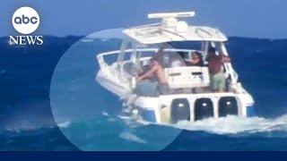 Authorities searching for people seen in viral video dumping trash in ocean