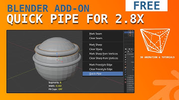 Blender Add-on: Quick pipe for Blender 2.8x (free)