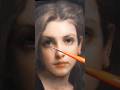 Painting a portrait in oils 🎨 #shorts