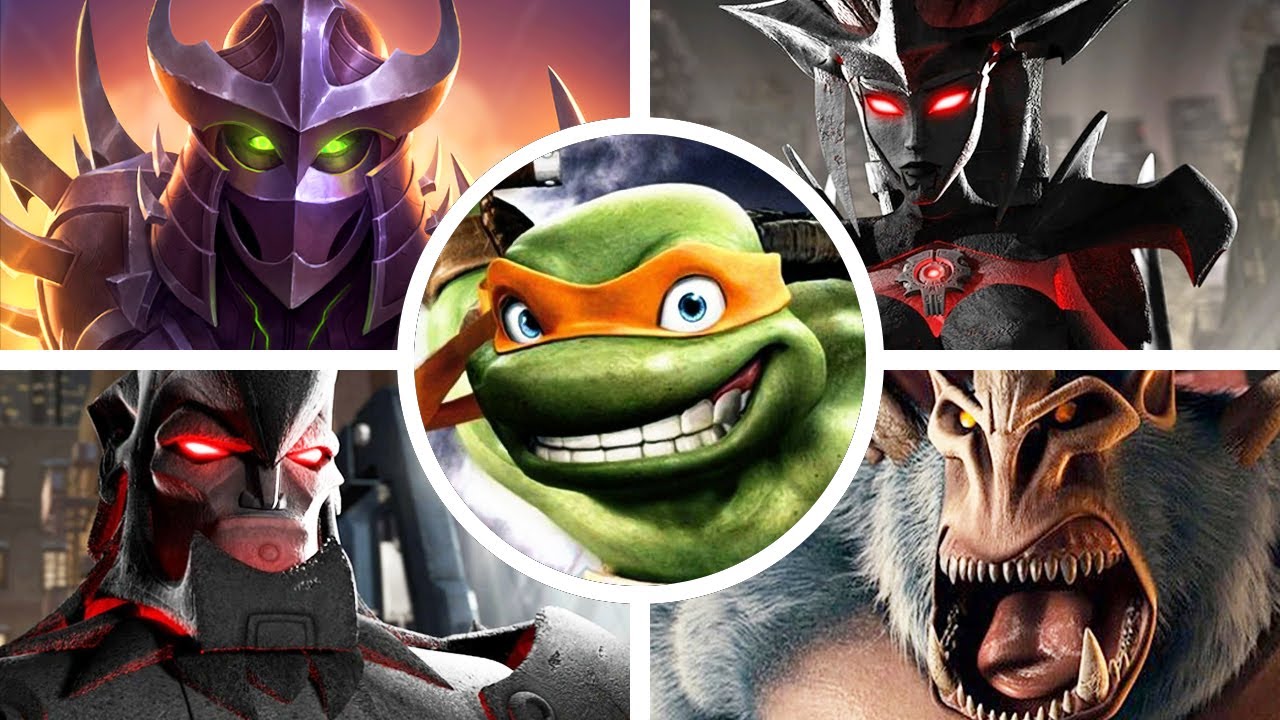 TMNT (2007 video game) - ALL BOSSES - YouTube