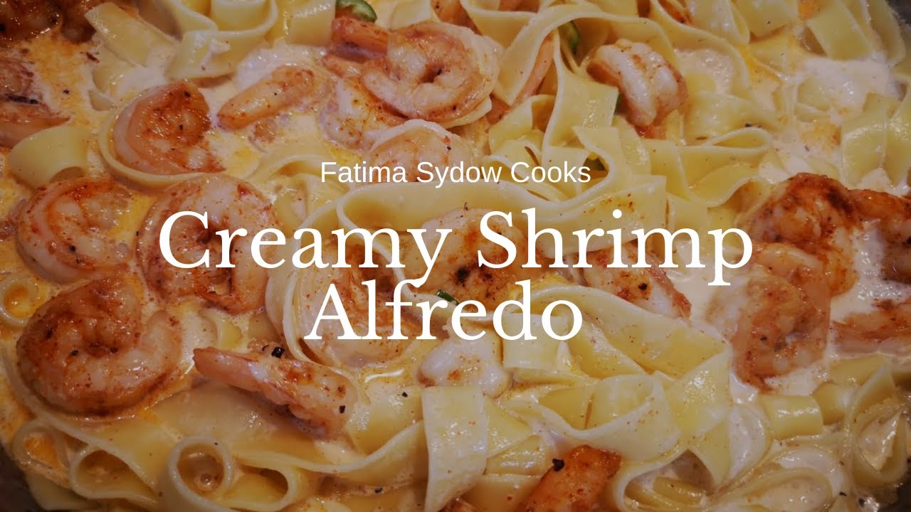CREAMY SHRIMP ALFREDO PASTA.. 🦐🍤🦐🍤