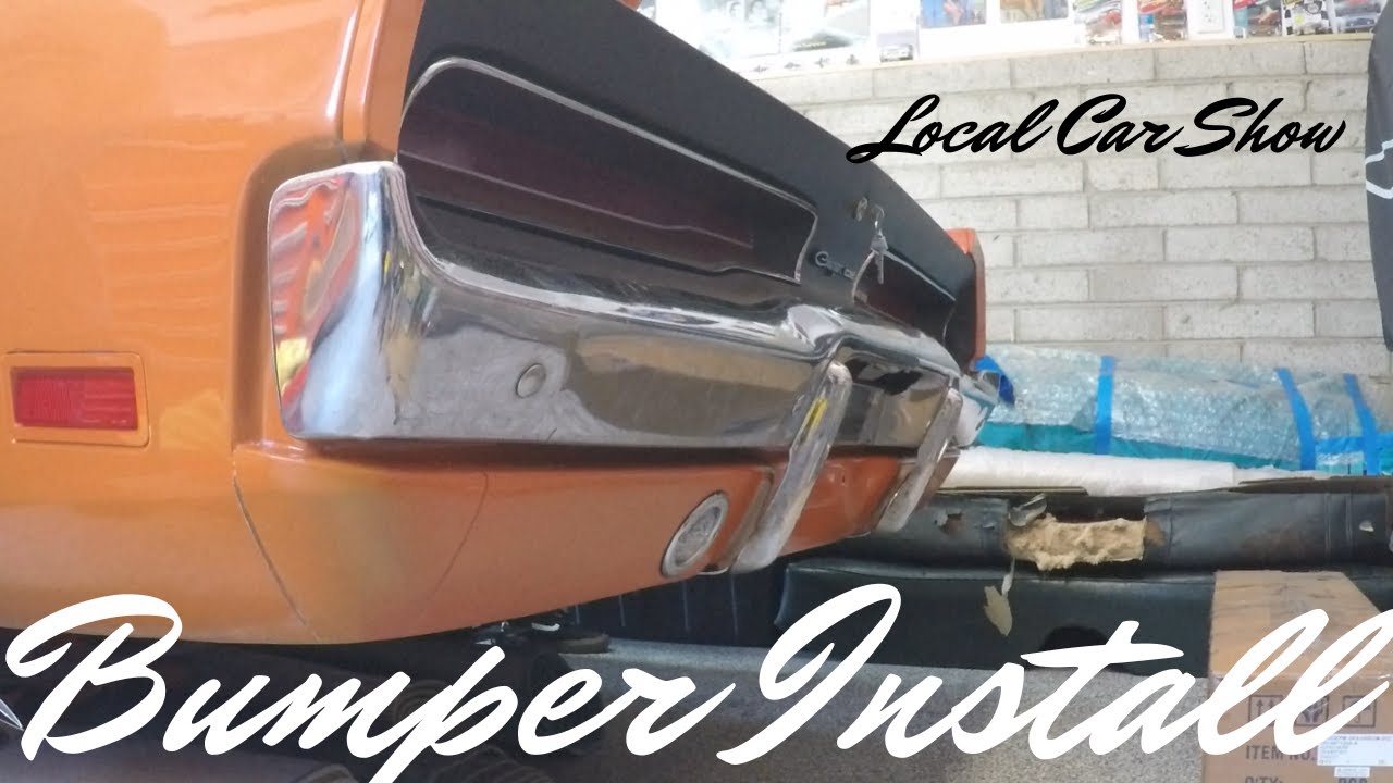 Rear Bumper Install! '69 Dodge Charger!