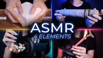 ASMR Deep Relaxation with 4 Elements of Nature (No Talking)