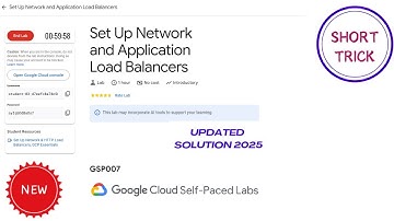 Set Up Network and Application Load Balancers || 2025 || #GSP007 #qwiklabs #qwiklabsarcade2025