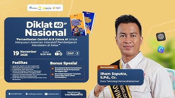 Hari 2: Diklat Pemanfaatan Gemini AI & Canva AI Menyusun Asesmen Interaktif Pembelajaran Mendalam