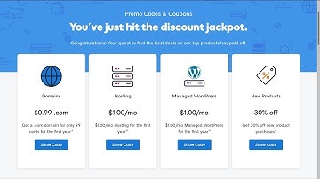 GODADDY PROMO CODE APRIL 2019 💸 $0.99 DOMAINS 💸 $1 HOSTING