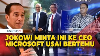 [FULL] Kata Menkominfo Usai CEO Microsoft Bertemu Jokowi di Istana