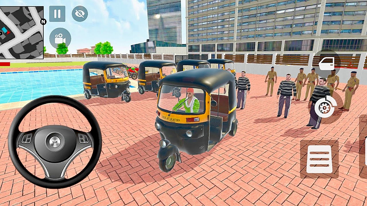 Franklin auto driving Indian theft auto simulator and new police' car driving 💥🎯