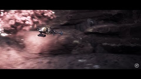 Unreal Engine Sci Fi Battle Canyon Scene