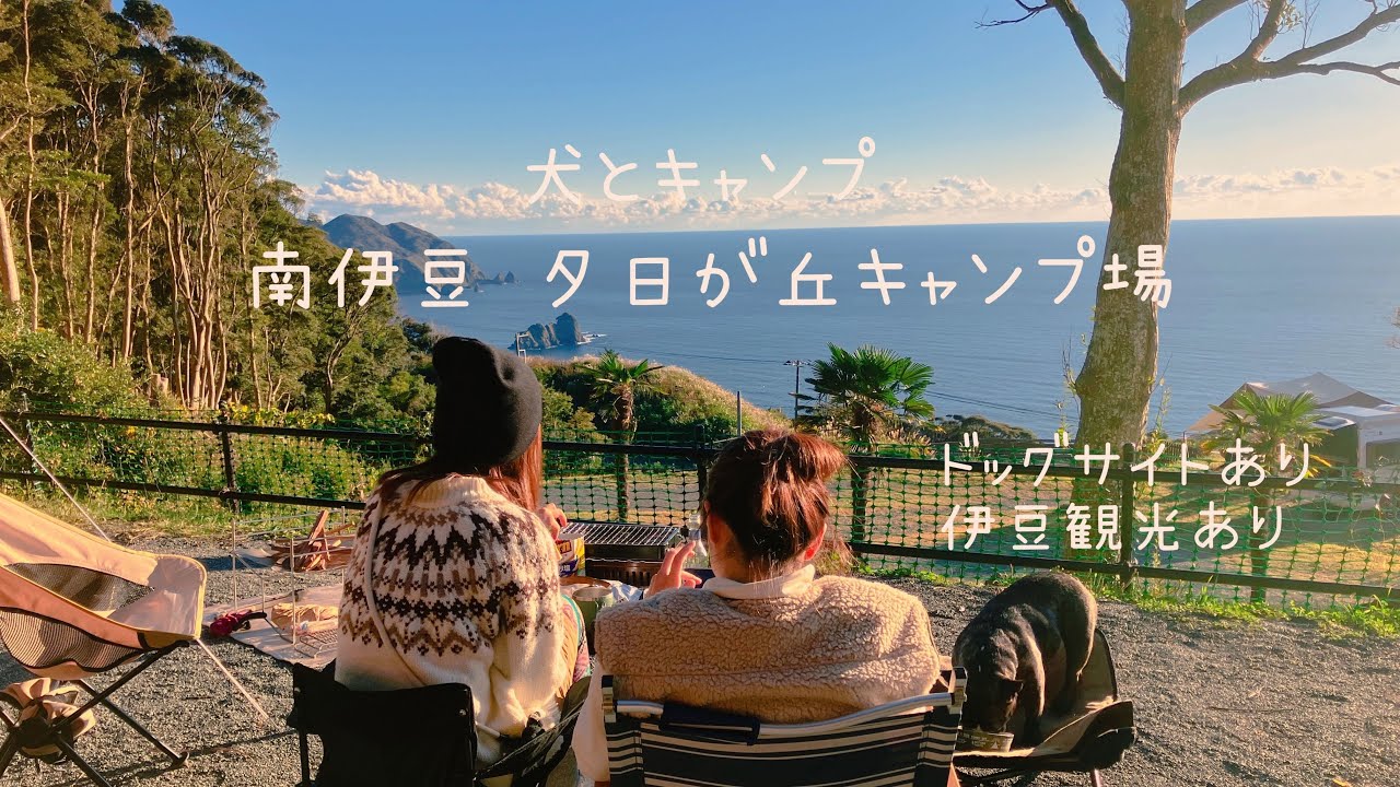 フレブルとキャンプ【南伊豆夕日が丘キャンプ場】ドッグサイトあり/伊豆観光/ペット可カフェ/犬とアウトドア
