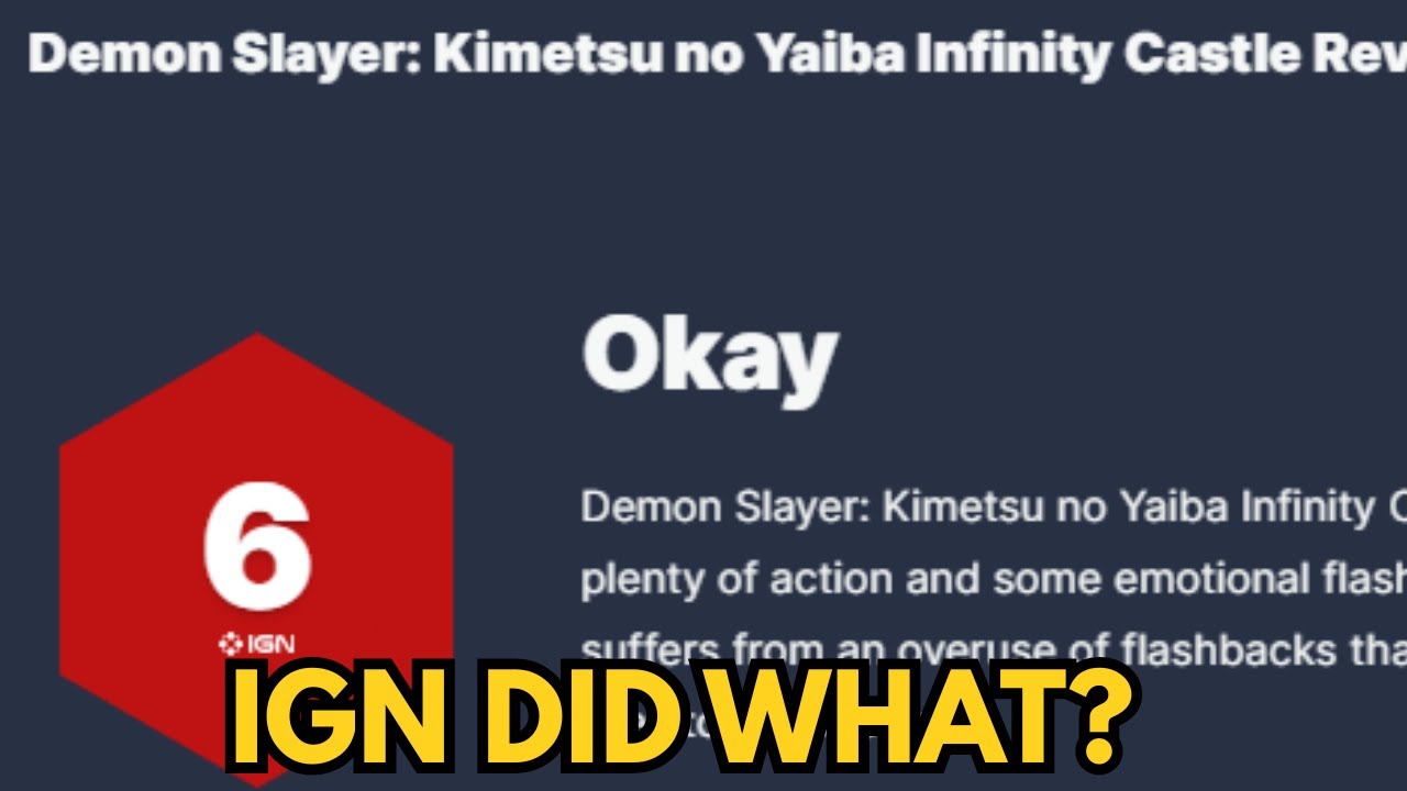 The Demon Slayer Movie was Trash??? IGN Review Reaction"