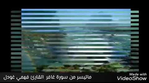 ماتيسر من سورة غافر القارئ فهمي غودل
