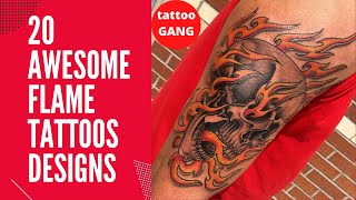20 Awesome Flame Tattoos Designs