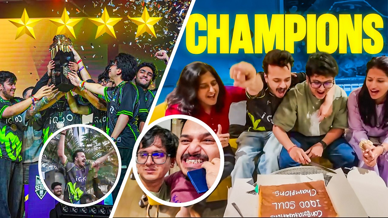 iQOO TEAM SOUL BACK IN GAMING HOUSE WITH TROPHY - YouTube