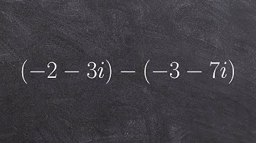 Algebra 2 Learn how to add two complex numbers by combining imaginary and real parts, (3+i)+(2-7i)