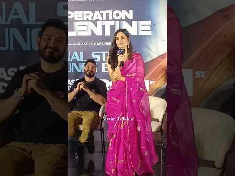 Actress Manushi Chhillar Speech At Operation Valentine Trailer Launch Event #manushichhilar#varuntej